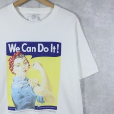 画像1: "We Can Do It!" 第二次世界大戦 ポスタープリントTシャツ L (1)