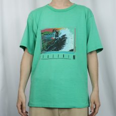 画像2: 80's Ocean Pacific USA製 "DIALEDIN" プリントTシャツ L (2)