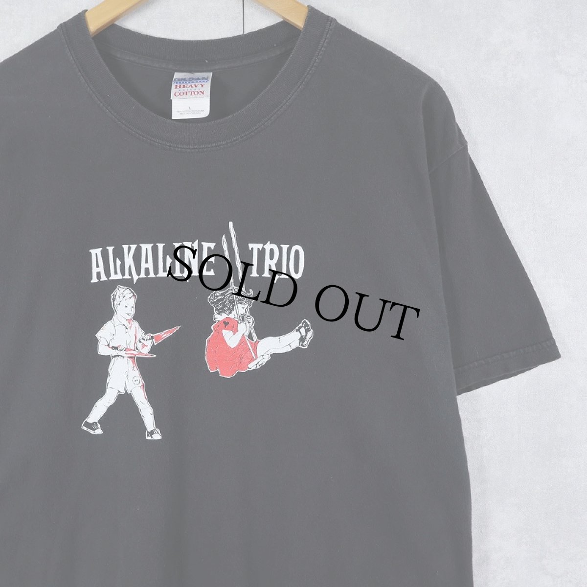 画像1: Alkaline Trio パンクロックバンド プリントTシャツ BLACK L (1)
