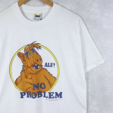 画像1: 80's ALF USA製 "NO PROBLEM" キャラクタープリントTシャツ L (1)