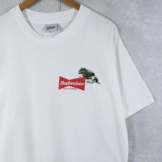 画像1: 90's Budweiser USA製 "Y-E-E-HA!" ビールメーカープリントTシャツ L (1)