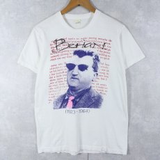 画像1: 80's Brendan Behan USA製 詩人プリントTシャツ L (1)