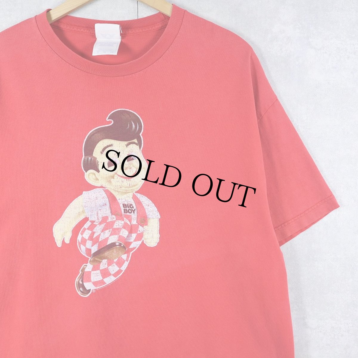 画像1: 2000's Big Boy USA製 レストランチェーン キャラクタープリントTシャツ XL (1)