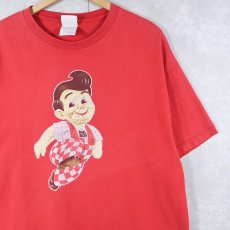 画像1: 2000's Big Boy USA製 レストランチェーン キャラクタープリントTシャツ XL (1)