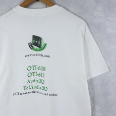 画像2: Oak Technology "total sound immersion" 企業プリントTシャツ M (2)