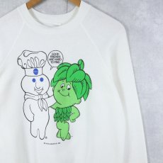 画像1: 80's Doughboy × Little Sprout USA製 キャラクタープリントラグランスウェット (1)