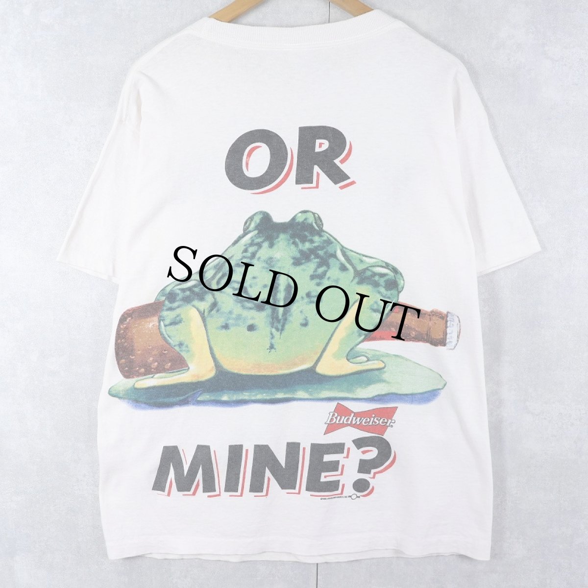 画像2: 90's Budweiser "YOUR PAD OR MINE?" ビールメーカープリントTシャツ XL (2)
