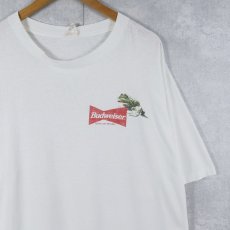 画像1: 90's Budweiser USA製 "YOUR PAD OR MINE?" ビールメーカープリントTシャツ XL (1)