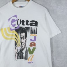 画像1: 90's Borders Books & Music USA製 "Gotta Hava Java" カフェプリントTシャツ L (1)