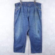 画像1: 50〜60's デニムペインターパンツ W40 (1)