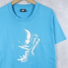 画像1: 80's USA製 赤ちゃんプリントTシャツ L (1)