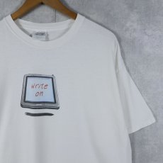 画像1: COMPAQ hp "write on" コンピューター企業 プリントTシャツ (1)