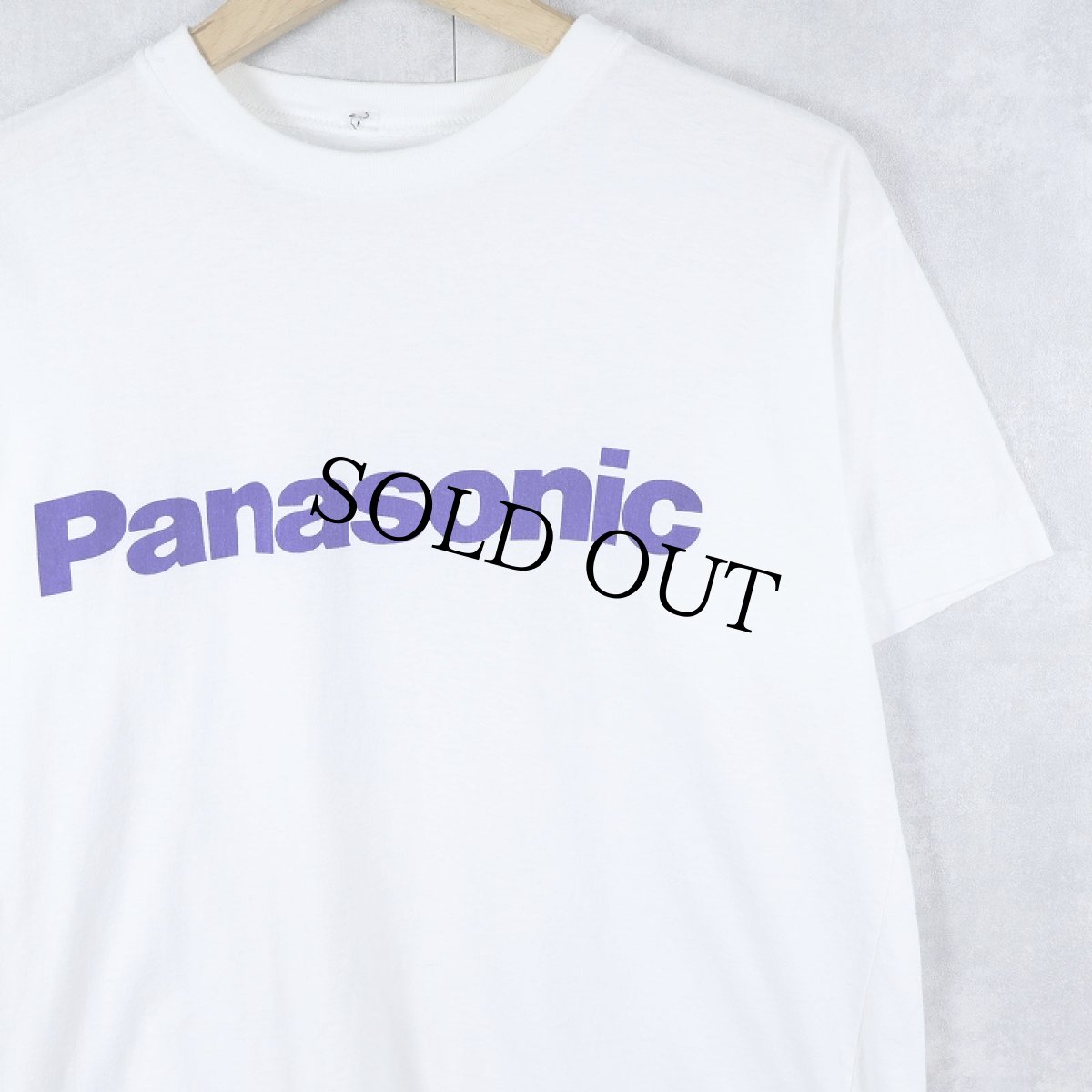 画像1: 90's Panasonic 電機メーカー ロゴプリントTシャツ (1)