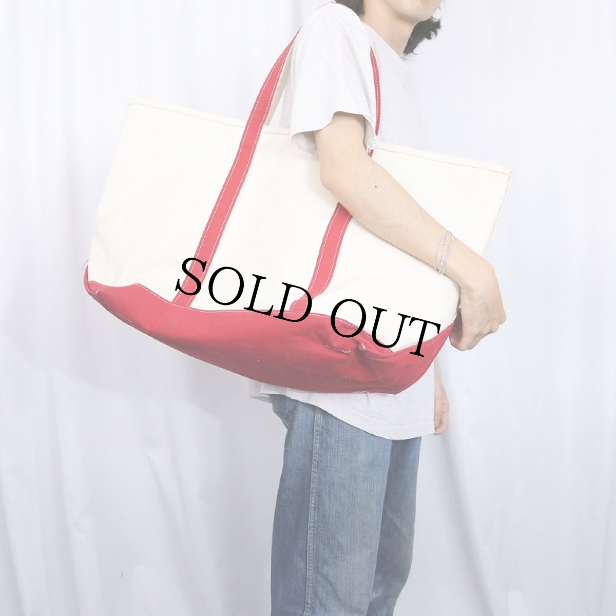 画像2: L.L.Bean "BOAT AND TOTE" キャンバストートバッグ X-LARGE (2)