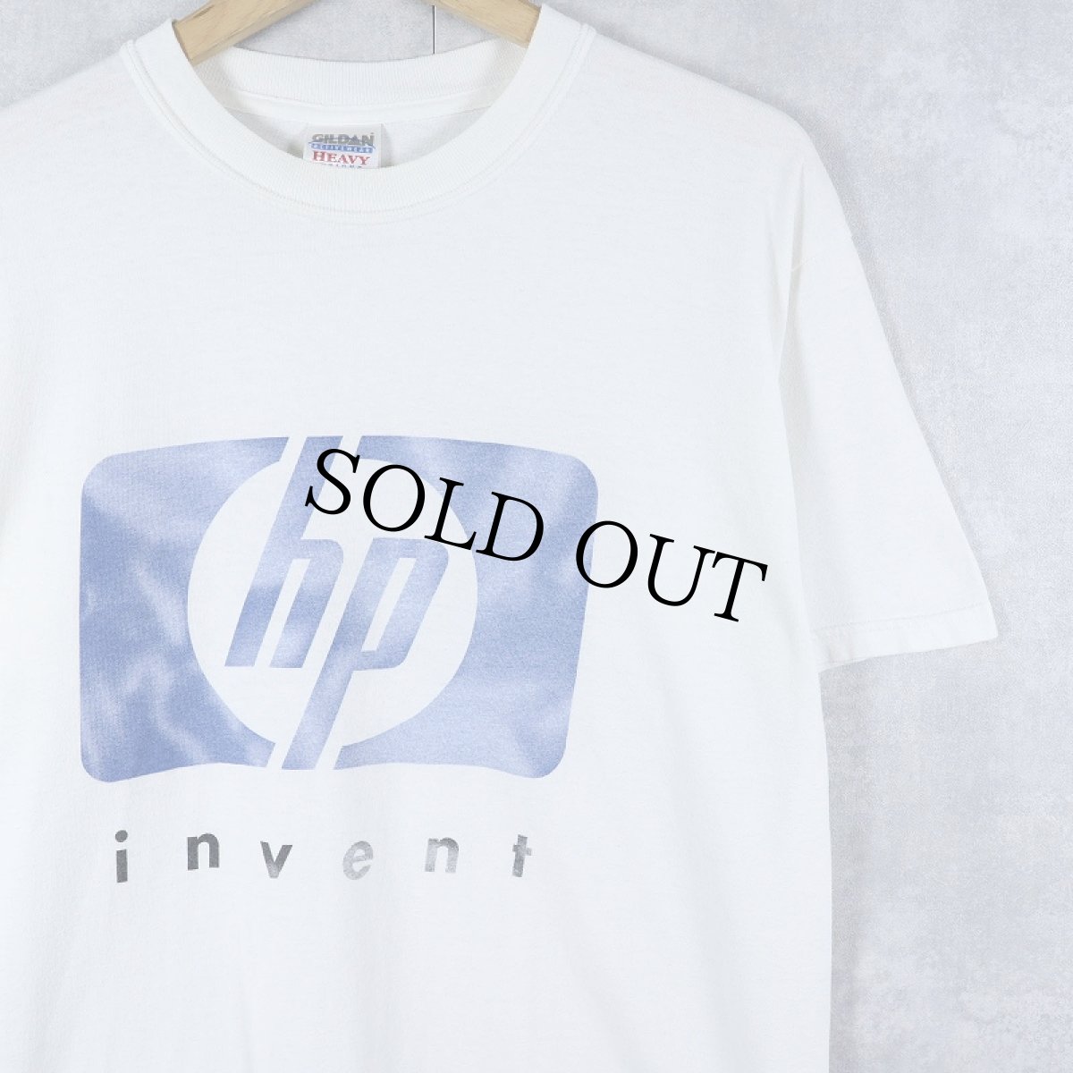 画像1: hp コンピューター企業 プリントTシャツ M (1)