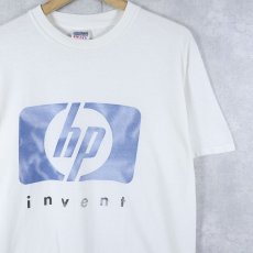 画像1: hp コンピューター企業 プリントTシャツ M (1)