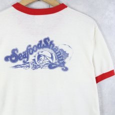 画像2: 80's Uncle Sam "I WANT YOU TO RUN FOR THE ARTS" パロディプリントリンガーTシャツ L (2)