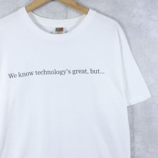 画像2: Gateway "People Rule." コンピューター企業プリントTシャツ L (2)