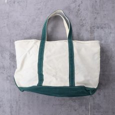 画像1: L.L.Bean "BOAT AND TOTE" ジップトップ キャンバストートバッグ LARGE (1)