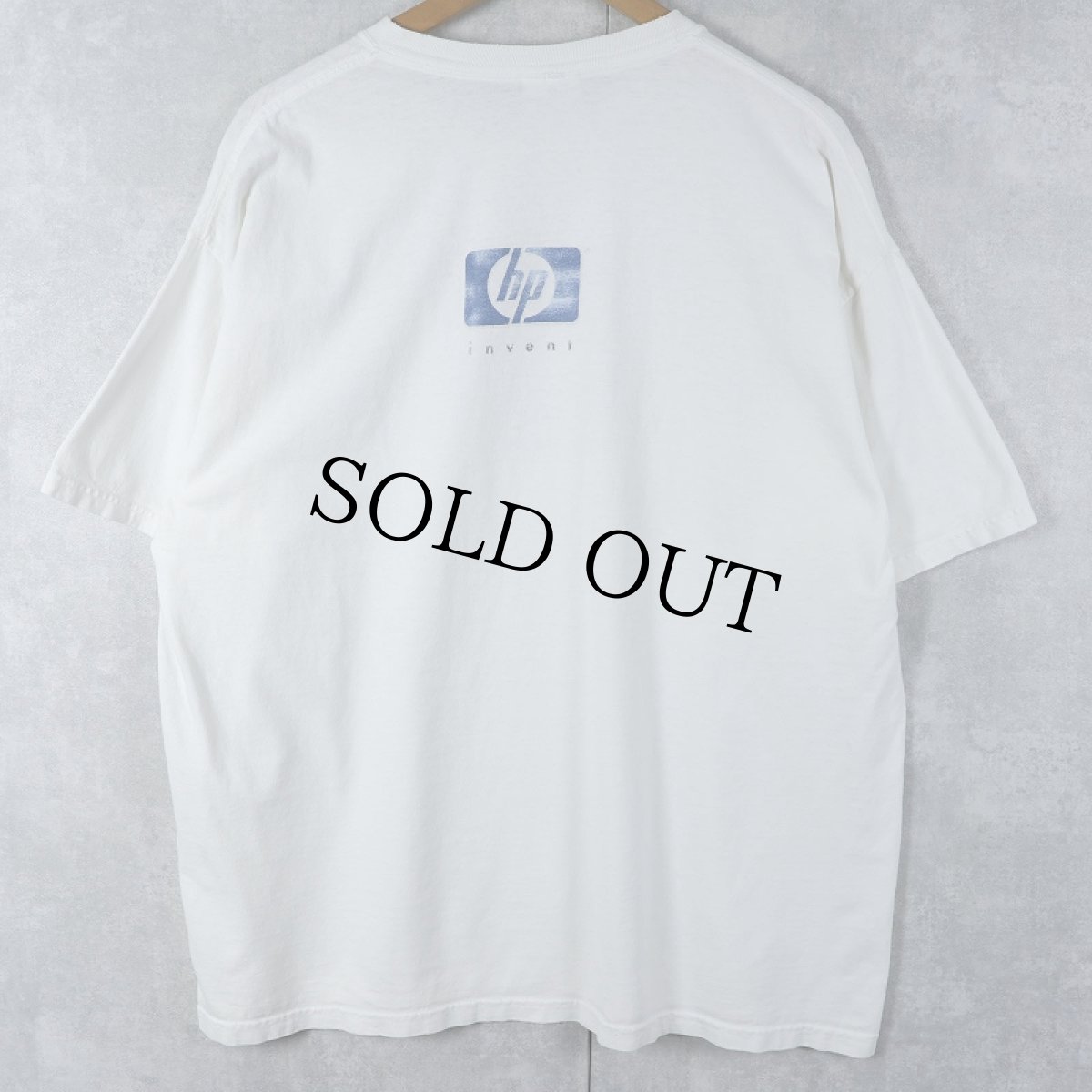 画像2: COMPAQ hp "write on" コンピューター企業 プリントTシャツ (2)