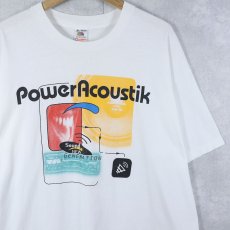 画像1: 90's Power Acoustik USA製 カーオーディオ機器メーカー プリントTシャツ XL (1)