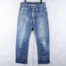 画像3: 60〜70's Lee 101Z USA製 サイド黒 デニムパンツ W32 (3)