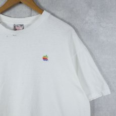 画像1: 90's Apple レインボーロゴ プリントTシャツ XL (1)