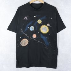 画像1: 90's T. SHAWL "Universe Planets" プリントTシャツ BLACK (1)