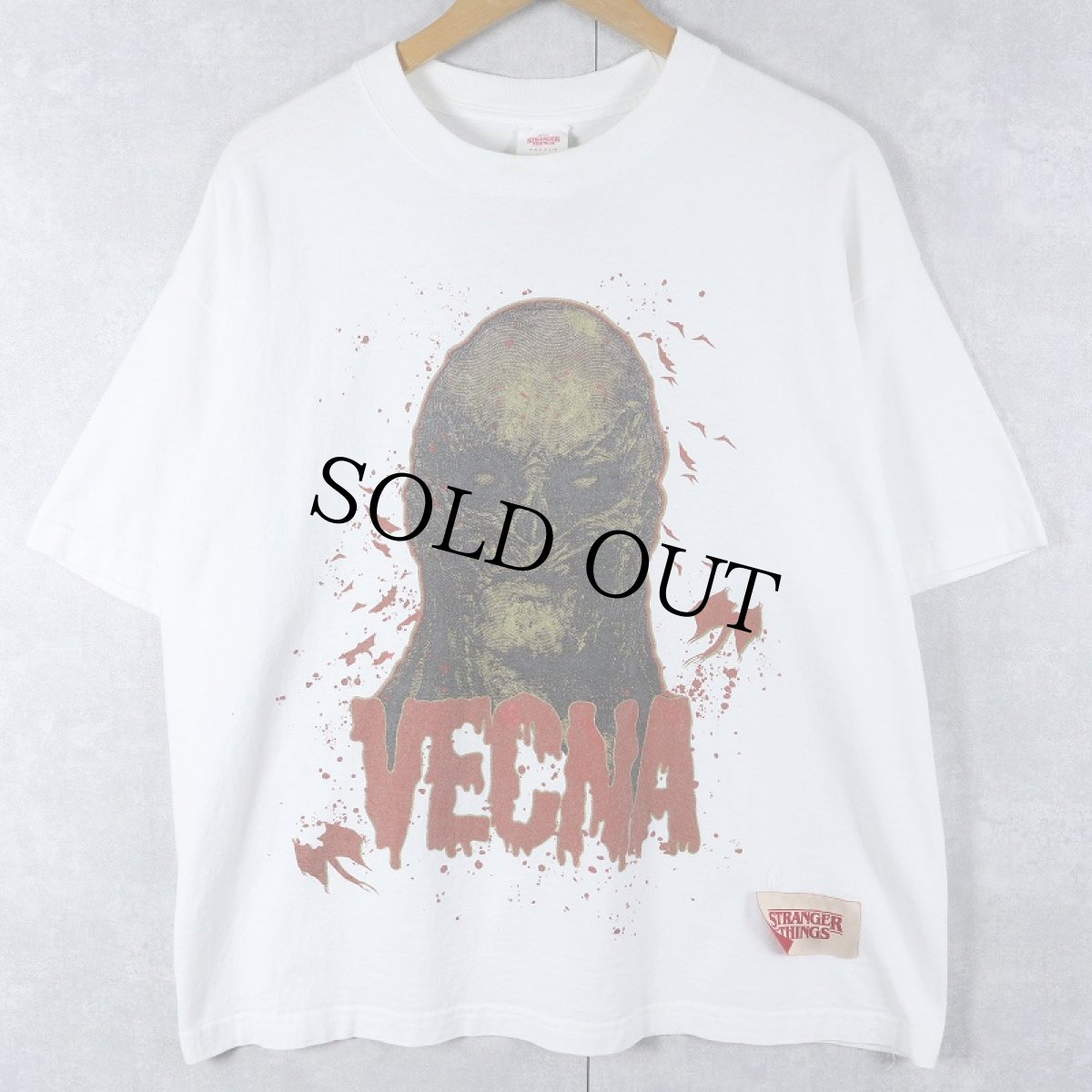 画像1: STRANGER THINGS "VECNA" SFドラマプリントTシャツ L (1)