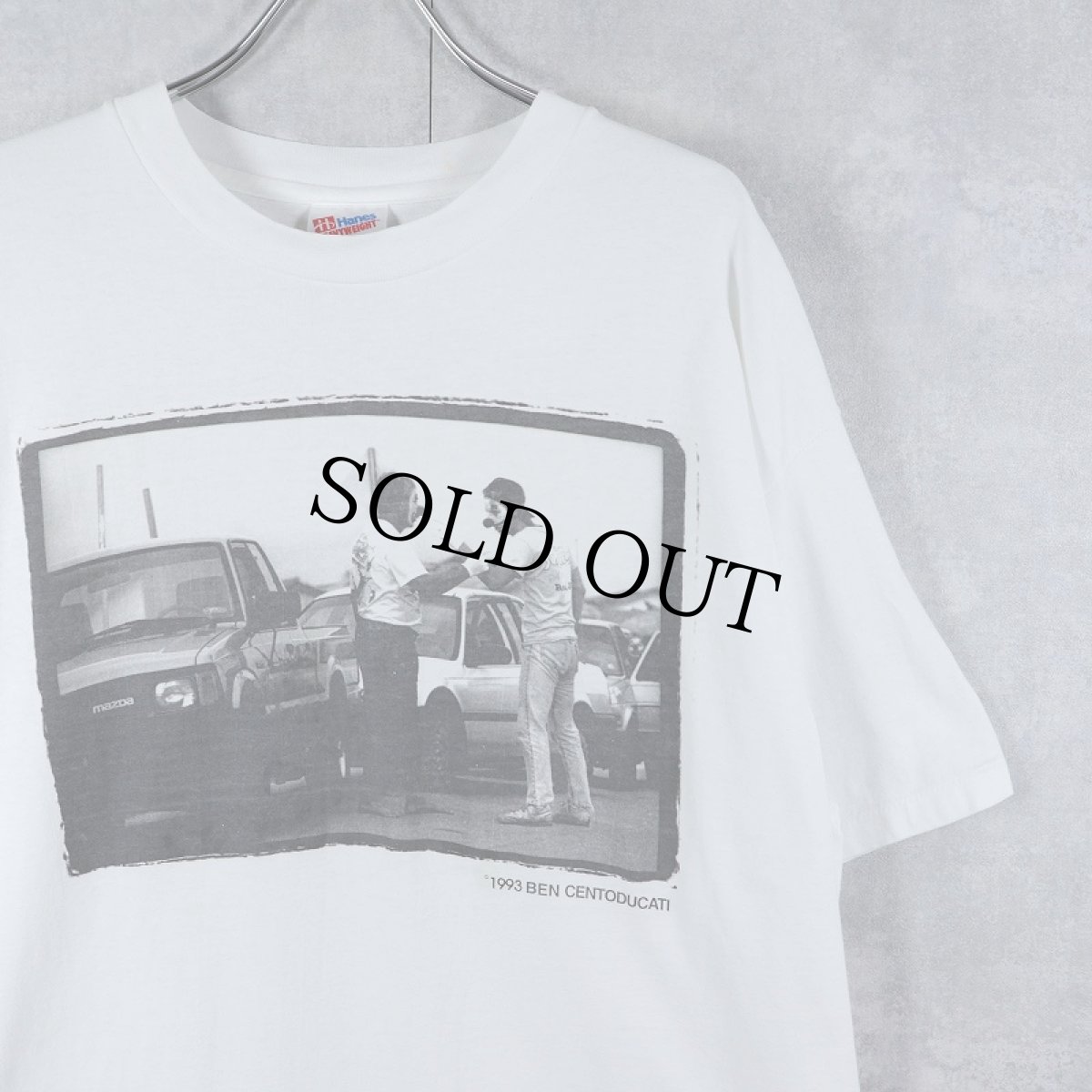 画像1: 90's BEN CENTODUCATI USA製 フォトプリントTシャツ XL (1)