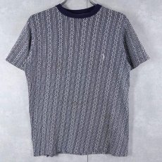 画像1: 〜70's UNKNOWN 総柄 ジャガードTシャツ (1)