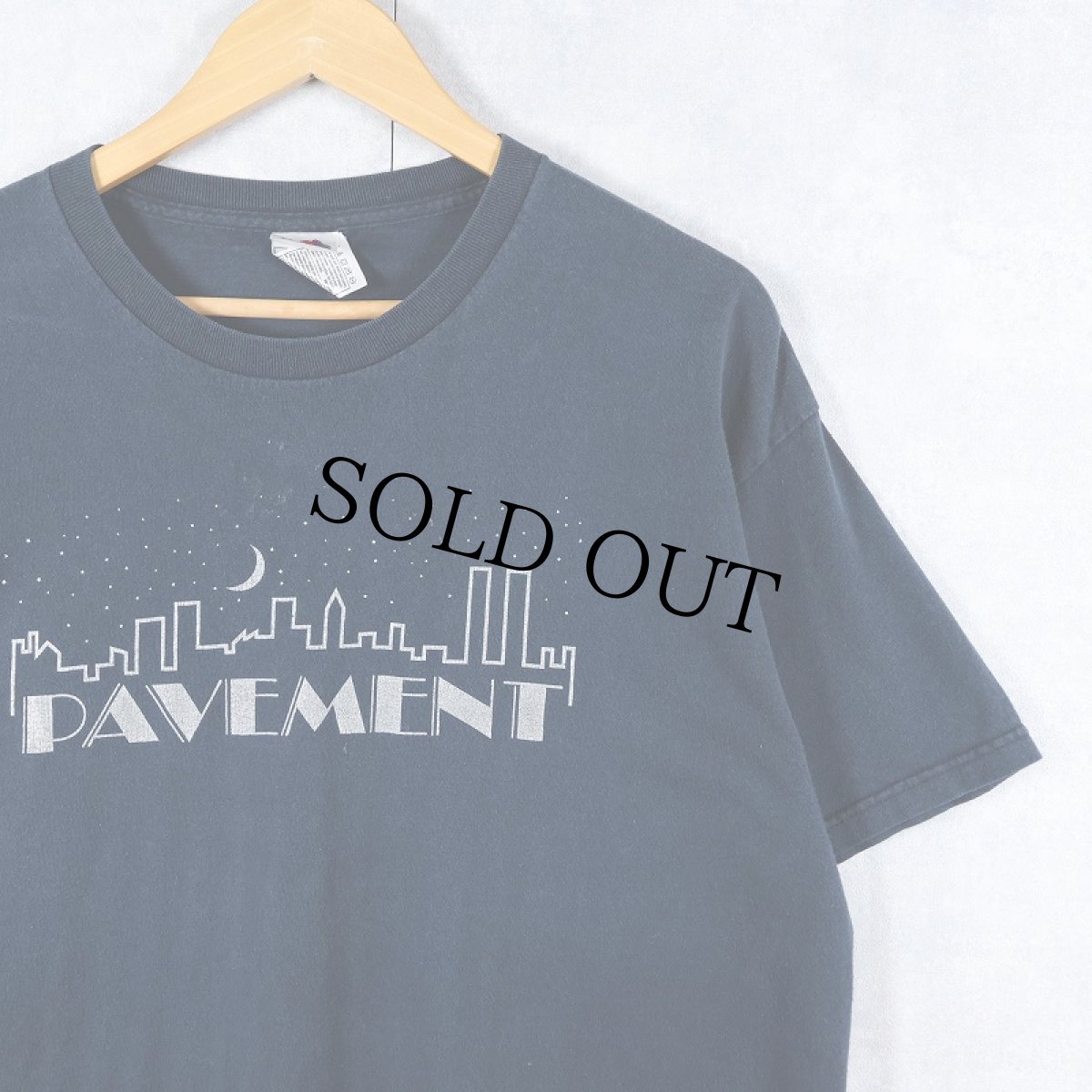 画像1: PAVEMENT オルタナティヴロックバンド プリントTシャツ BLACK XL (1)
