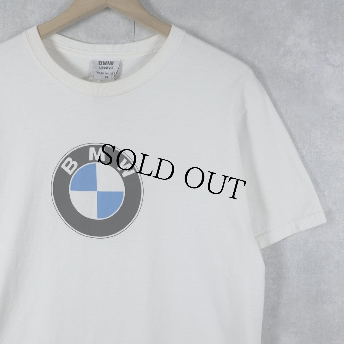 画像1: 90's BMW Lifestyle USA製 ロゴプリントTシャツ M (1)