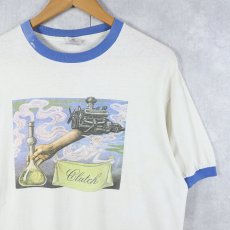 画像1: CLUTCH×Artzybasheff ロックバンド アートプリントリンガーTシャツ L (1)