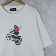 画像1: Fender THE COLLECTION by DaVinci ギター×バイク プリントTシャツ XL (1)