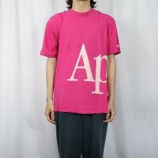 画像3: 80〜90's Apple USA製 巻きプリントTシャツ XL (3)