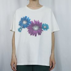 画像2: 2000's フラワープリントTシャツ ONESIZE (2)