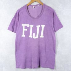 画像1: 60's Russell Southern USA製 "FIJI" プリントTシャツ XL (1)