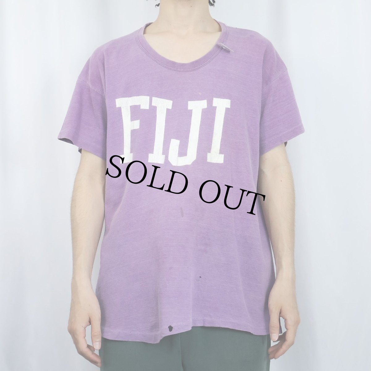 画像2: 60's Russell Southern USA製 "FIJI" プリントTシャツ XL (2)