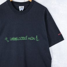 画像1: 90's IRELAND製 "intoxicated man" シンガーソングライタープリントTシャツ BLACK L (1)