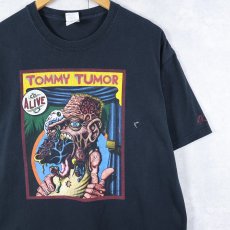 画像1: R.K. Sloane "TOMMY TUMOR" アートプリントTシャツ BLACK L (1)