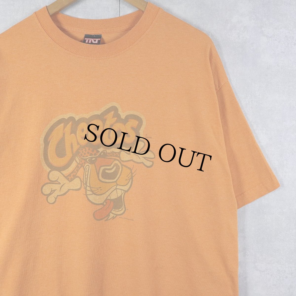 画像1: "Cheetos" お菓子メーカー キャラクタープリントTシャツ XL (1)