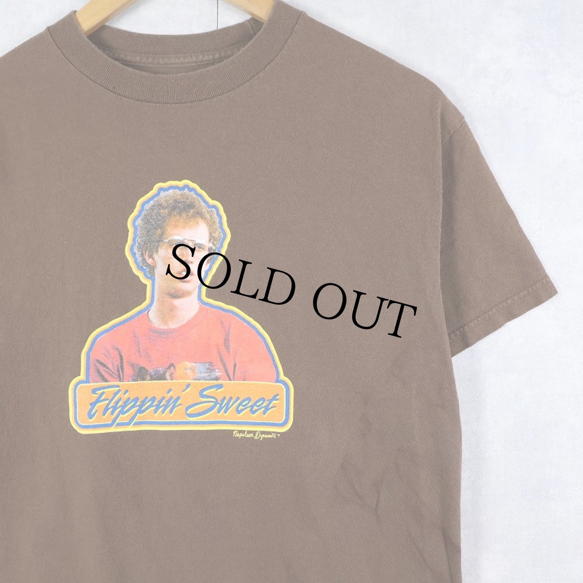 画像1: Napoleon Dynamite "FLIPPIN SWEET" 映画プリントTシャツ M (1)