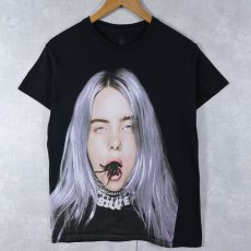 画像1: Billie Eilish "you should see me in a crown" ミュージシャンフォトプリントTシャツ BLACK S (1)