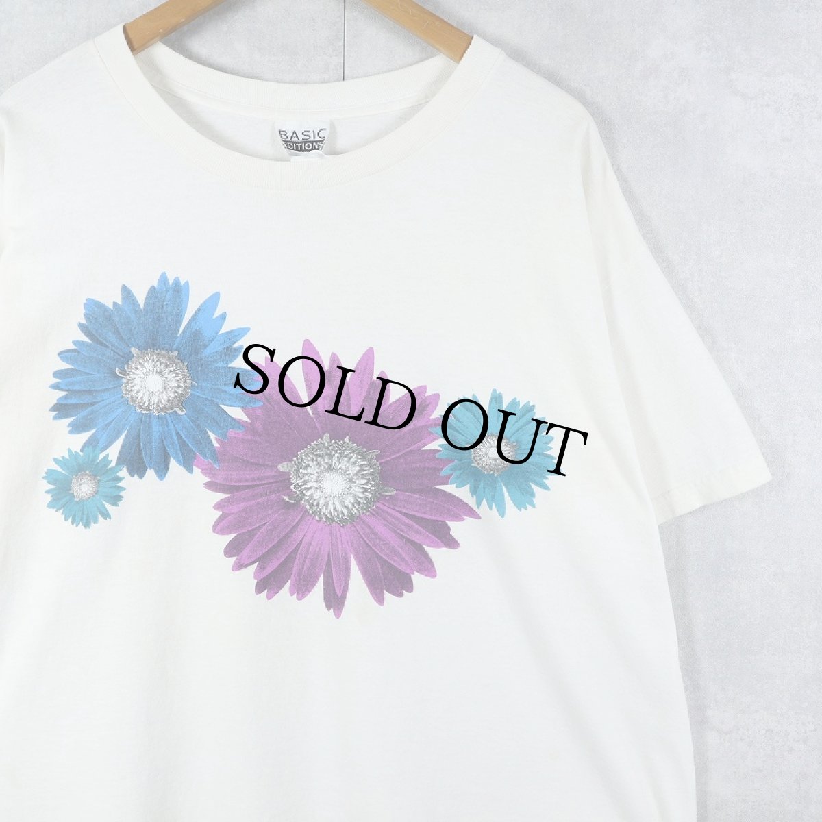 画像1: 2000's フラワープリントTシャツ ONESIZE (1)