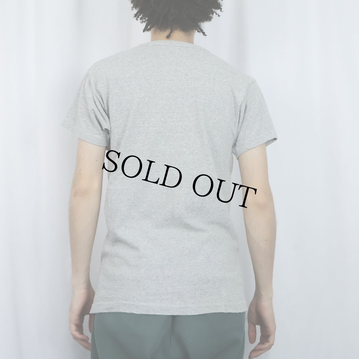 画像3: 60's Champion C中ランタグ "BYU" 染み込みプリントTシャツ SIZE42 (3)