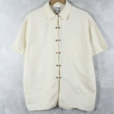 画像1: HONORS リネンコットンシャツ M (1)
