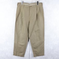 画像1: VAN HEUSEN リネン×コットン 2タックスラックス W33 (1)