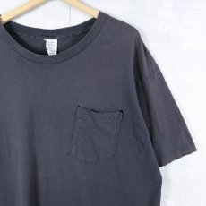 画像1: TOWNCRAFT 無地 ポケットTシャツ BLACK L (1)