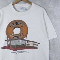 画像1: Randy's Donuts ドーナツショップ プリントTシャツ L (1)